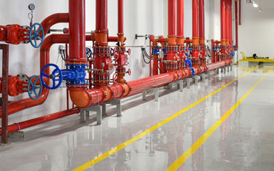 Red pipe lines